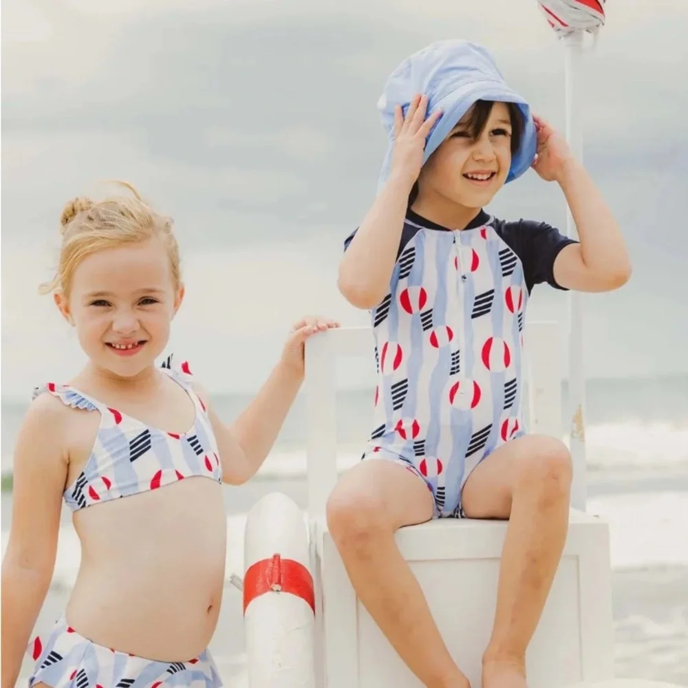 Snapper Rock Beach Bounce Kids Swim Bikini Set UPF 50+ Protection